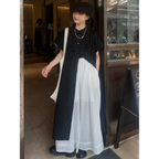 Black Oversized Kimono Shirt Dress – Gothic Casual Summer Style - All Dresses - Short - V-neck - Blouses - 6