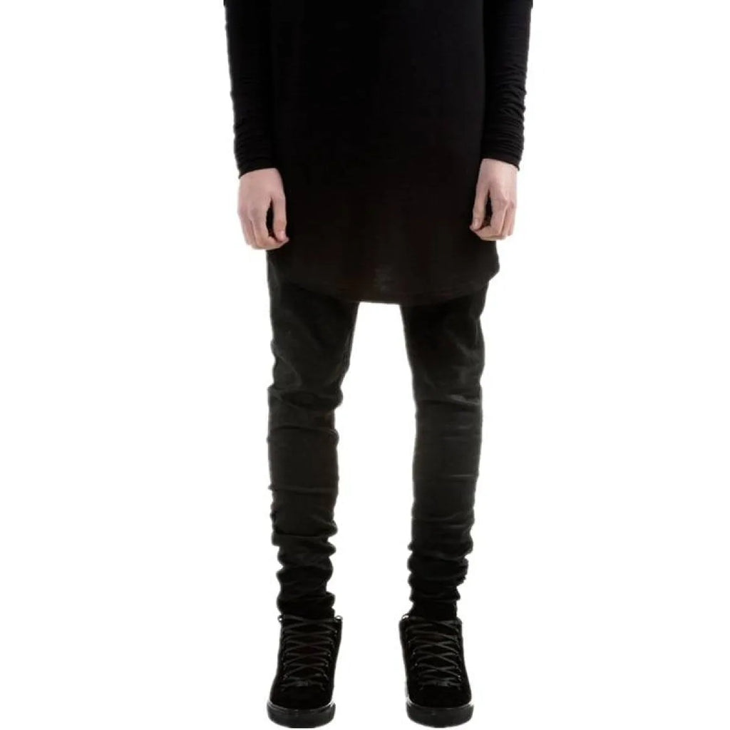 Fashion Black Skinny Trousers - Bottoms - 3