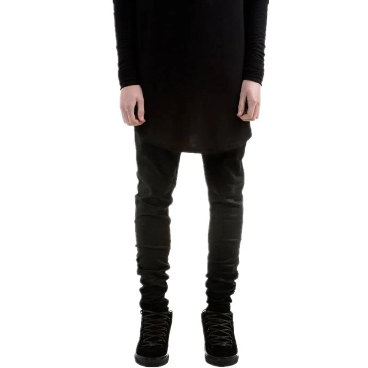 Fashion Black Skinny Trousers - Bottoms - 3