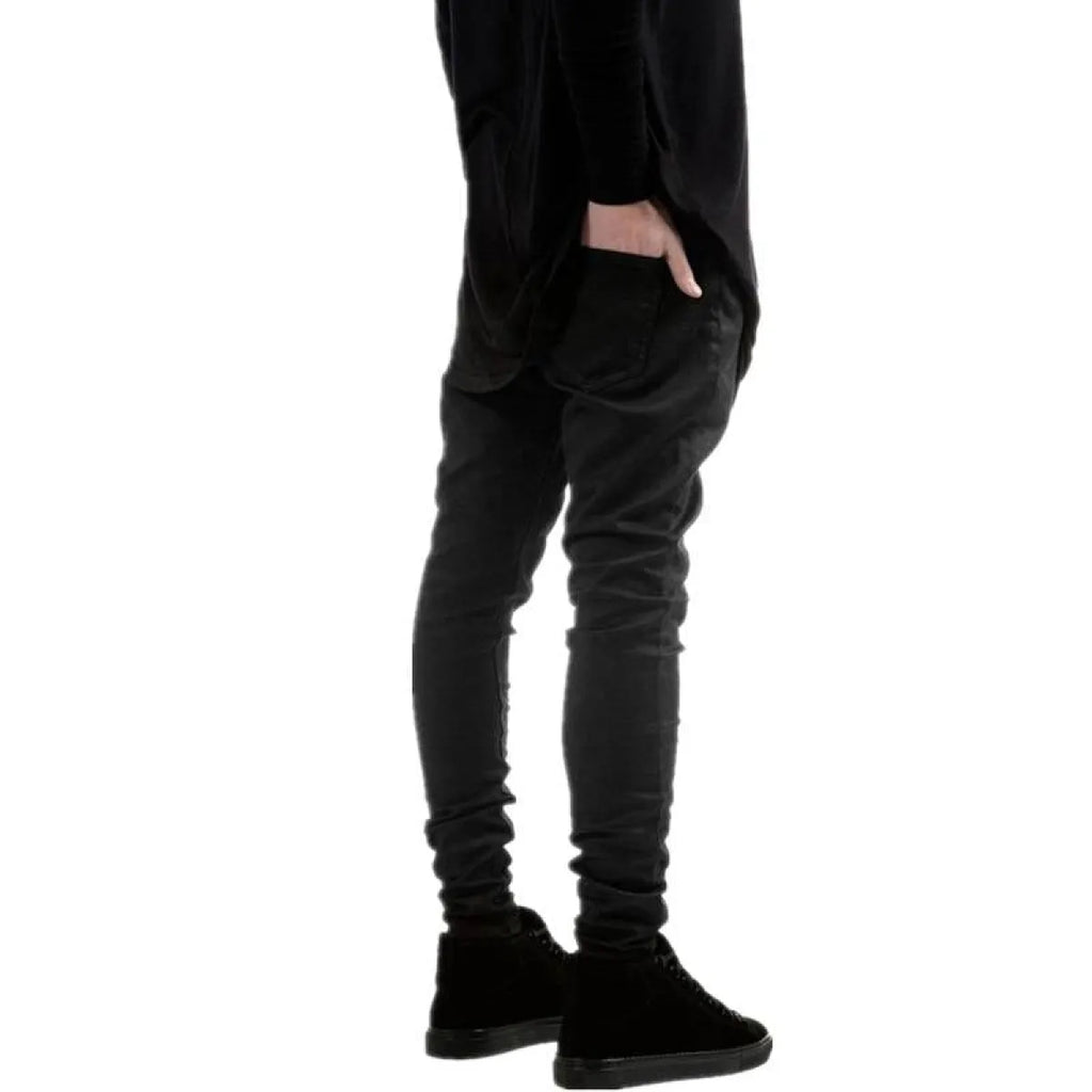 Fashion Black Skinny Trousers - Bottoms - 5
