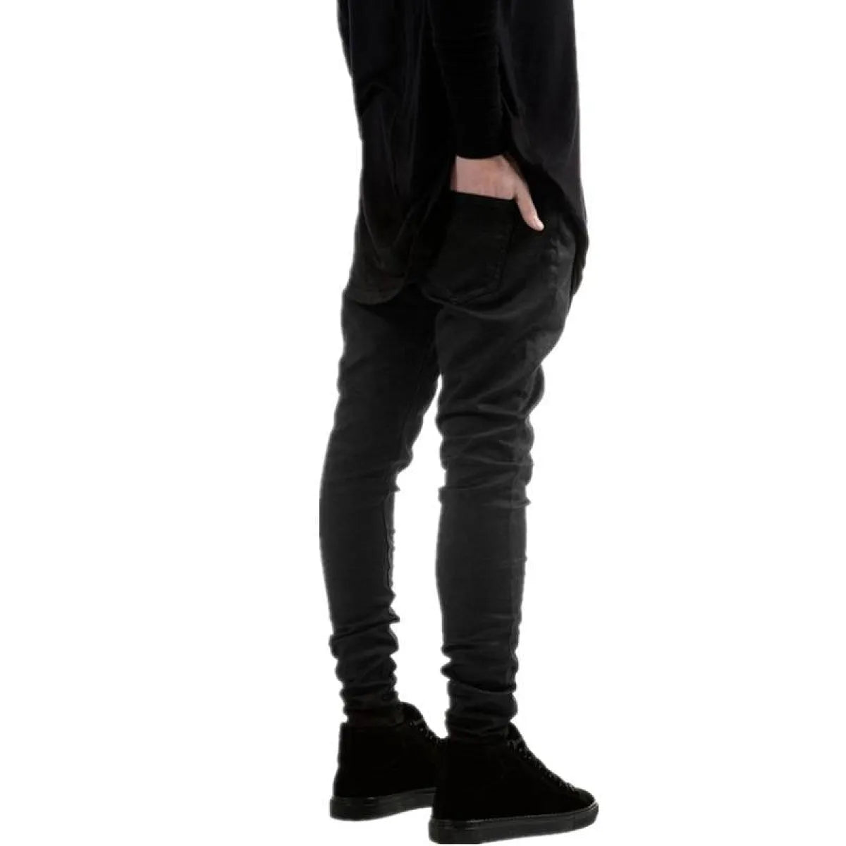 Fashion Black Skinny Trousers - Bottoms - 5
