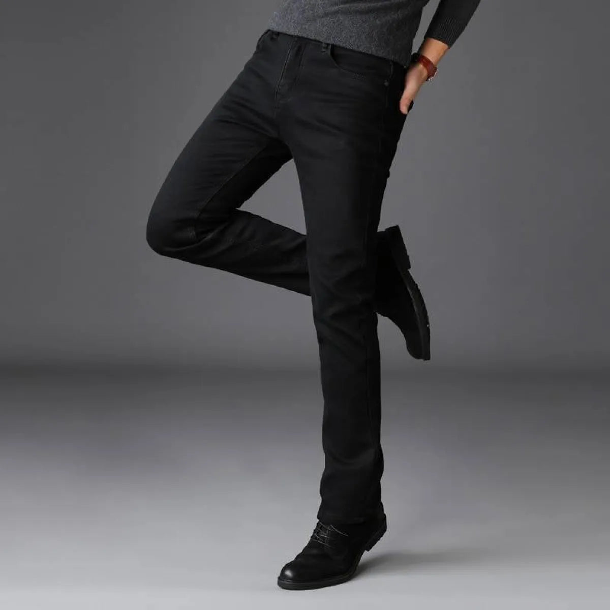 Men’s Black Straight Pants - Bottoms - 10