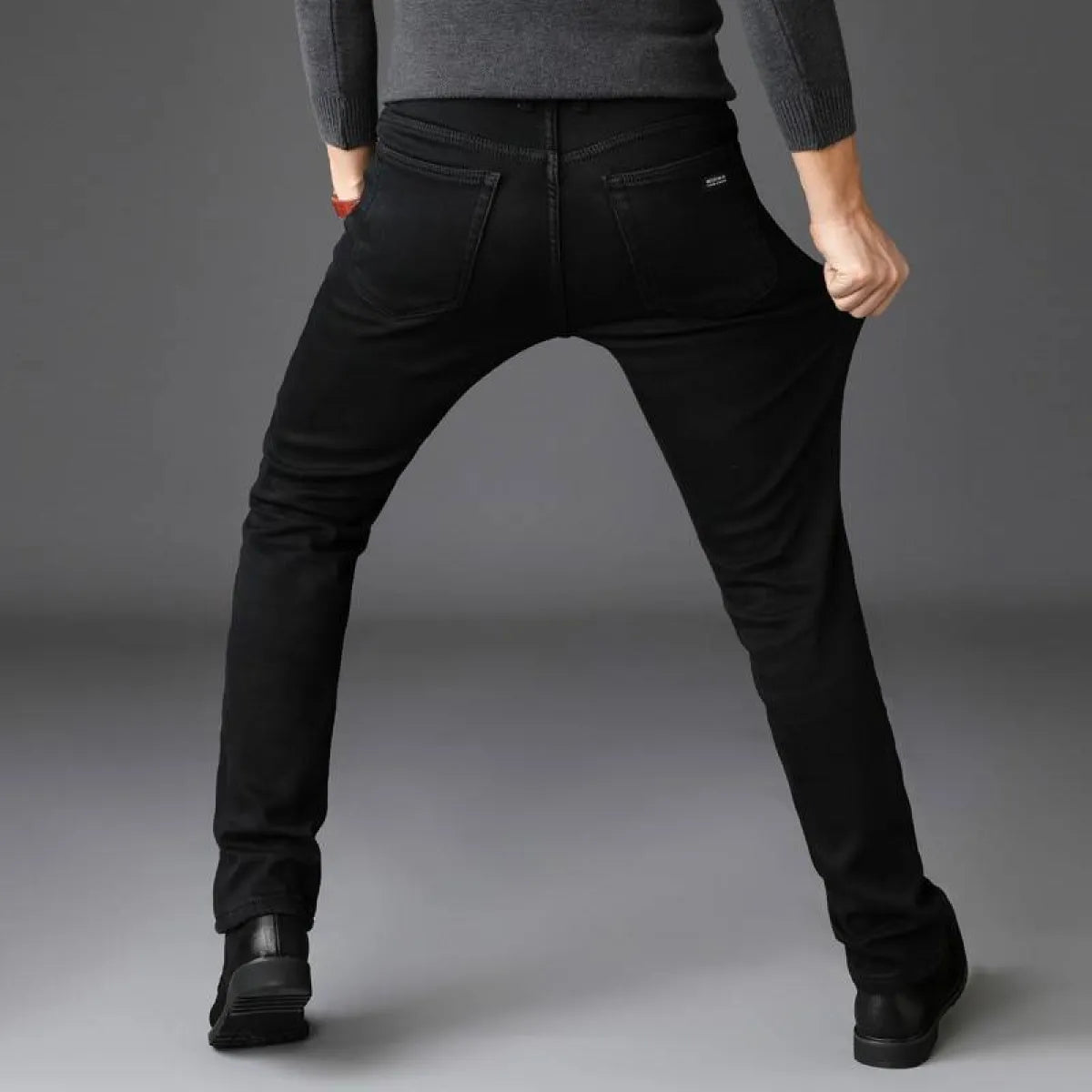 Men’s Black Straight Pants - Bottoms - 13
