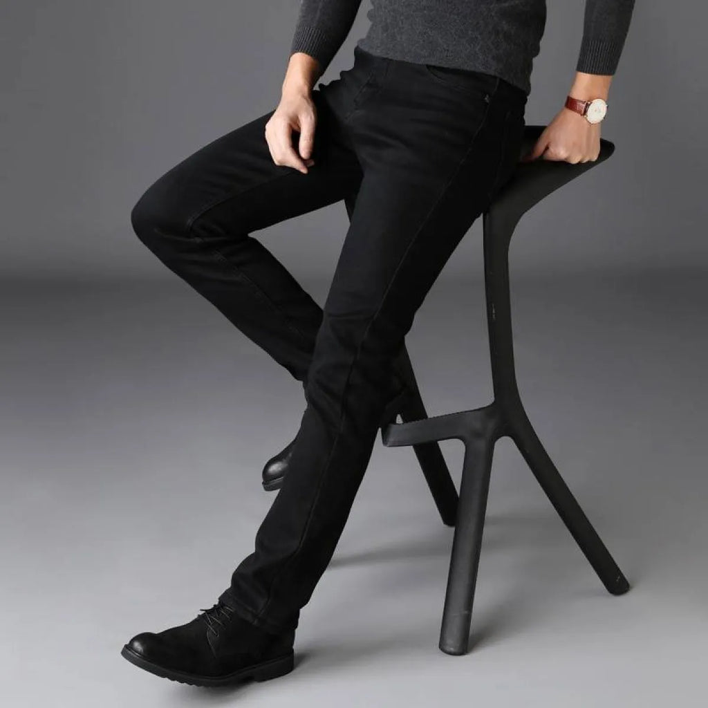 Men’s Black Straight Pants - Bottoms - 4