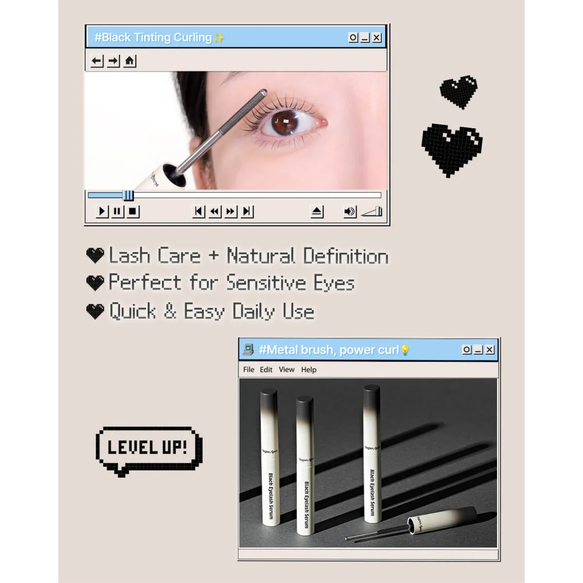 Vegan Again Black Eyelash Serum - Best Sellers - Mascara - 3