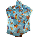 Garfield Oversized Sherpa Blanket Hoodie - Hoodies & Sweatshirts - Sweatshirt - 3
