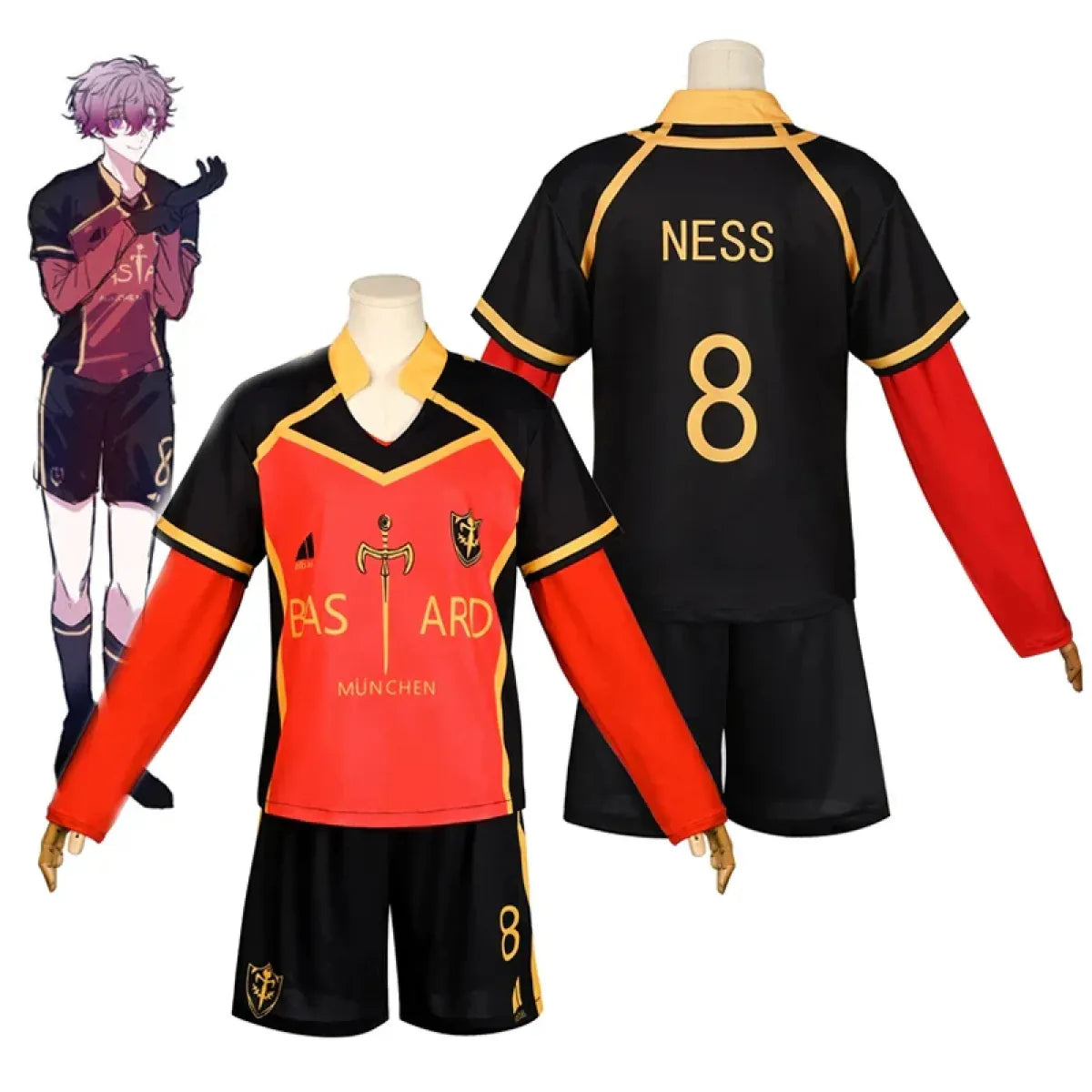 Blue Lock Kaiser Soccer Cosplay Set - Dresses - Cosplay - 3