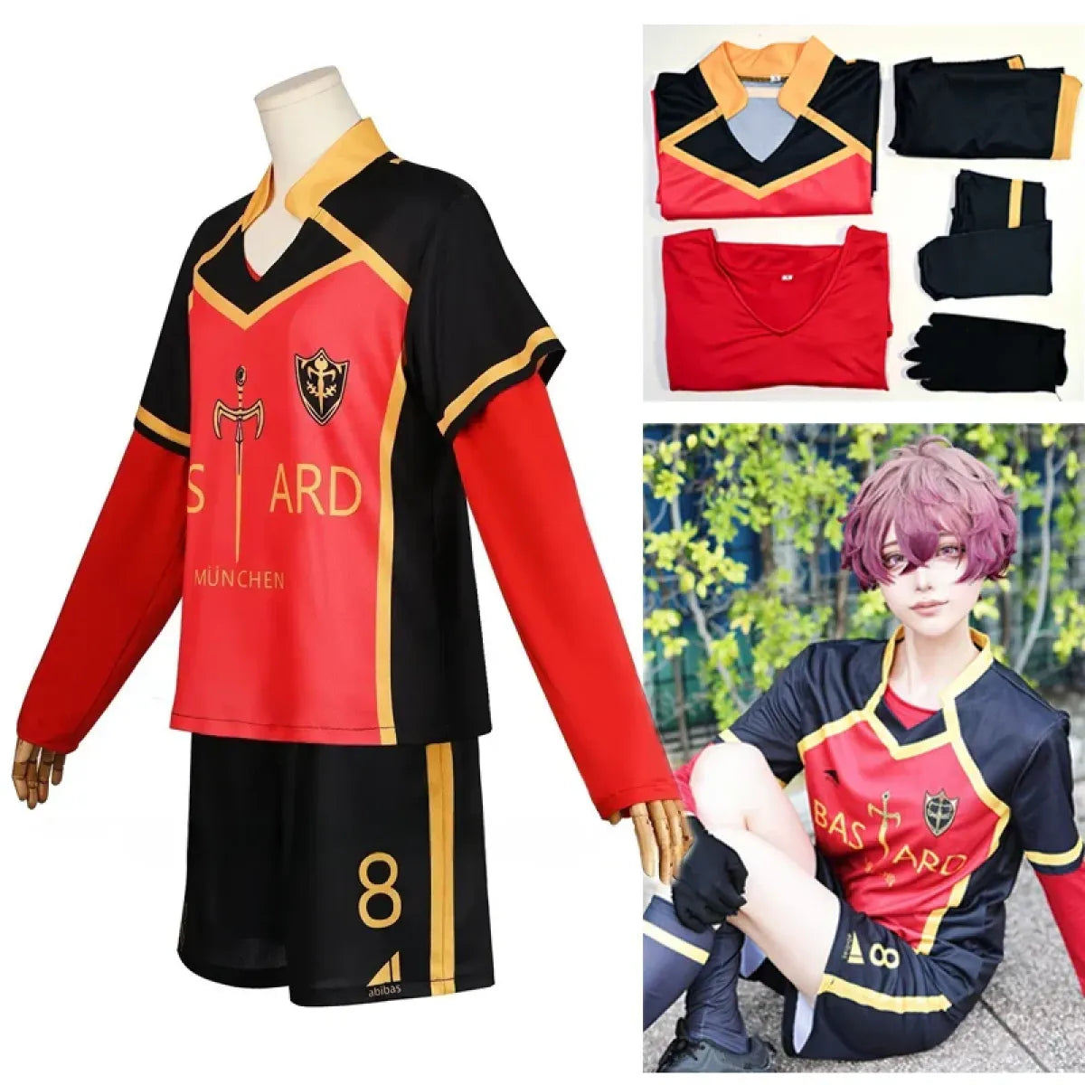 Blue Lock Kaiser Soccer Cosplay Set - Dresses - Cosplay - 4