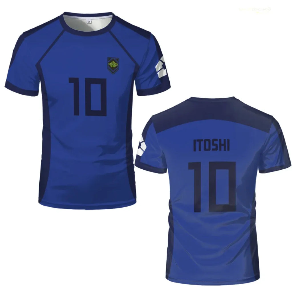 Blue Lock Isagi Yoichi Anime Jersey T-Shirt Cosplay - T-Shirts - Cosplay Outfit - 10