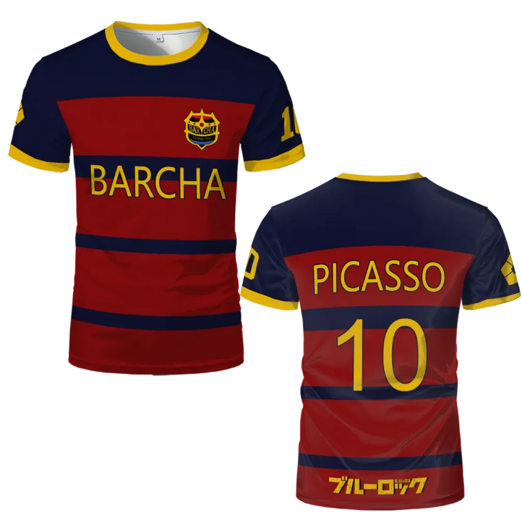 Blue Lock Bachira FC Barcha Cosplay Jersey Tee - T-Shirts - T-Shirt - 12