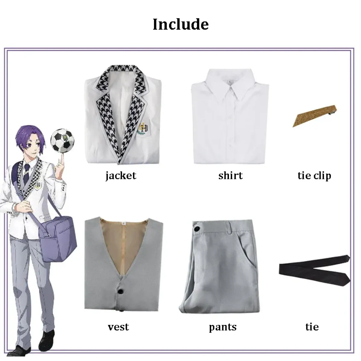 Reo Mikage Blue Lock Cosplay Outfit Full Set - Cosplay - Cosplay - 4