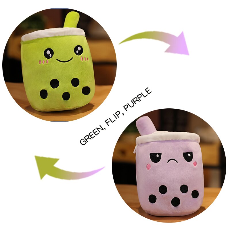 Boba Milk Tea Plushies - about 22-24cm / green to purple - Toys - Stuffed Animals - 52 - 2024