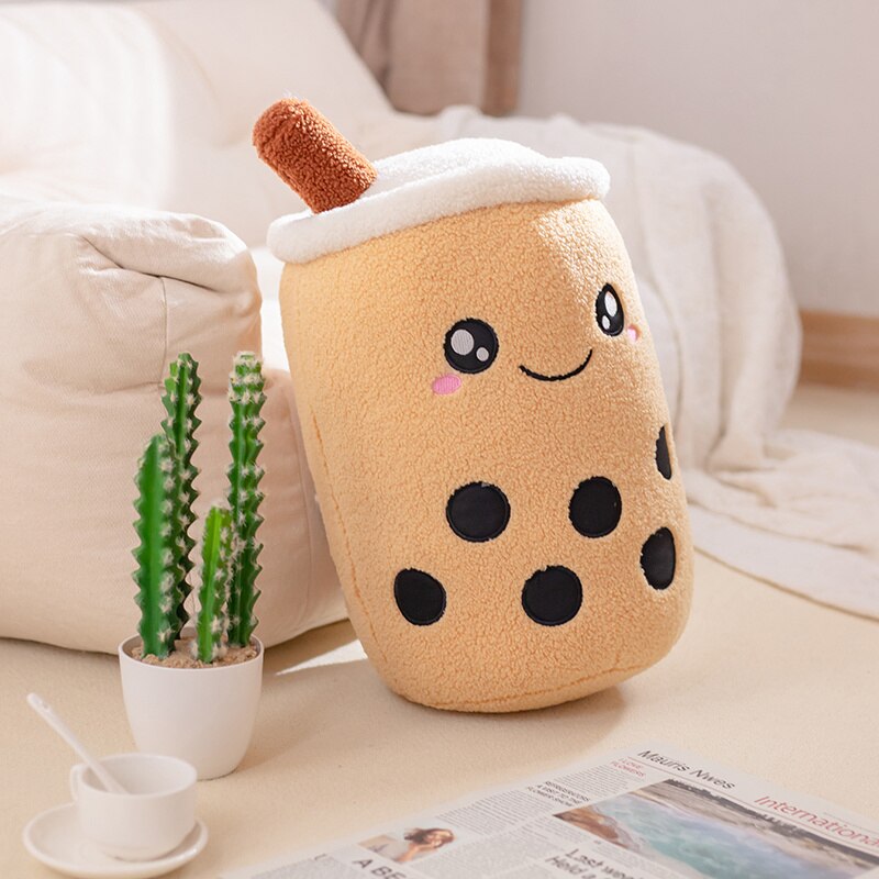 Boba Milk Tea Plushies - about 22-24cm / Coral - Toys - Stuffed Animals - 66 - 2024