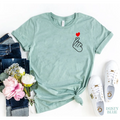 Korean Love Sign T-Shirt - T-Shirts - Women’s Fashion - Women’s Clothing - Tops & Tees - T-Shirts - 1