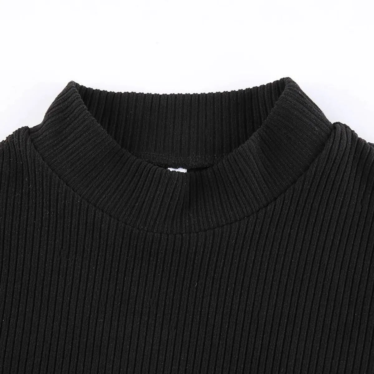 Black Tie Up Dress for Autumn - All Dresses - 9