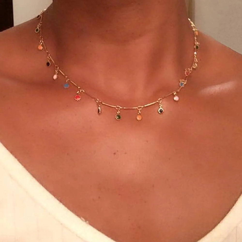Bohemian Gold Necklace - Women’s Jewelry - 1