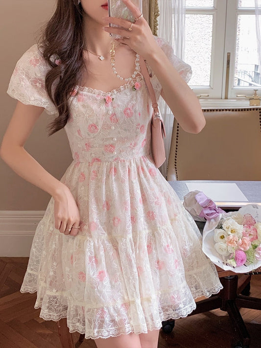 Elegant Boho Fairy Dress - Pink / L - All Dresses - Clothing - 3 - 2024