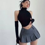 Bold Cutout Turtleneck Crop Top - Women’s Clothing & Accessories - 5