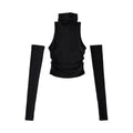 Bold Cutout Turtleneck Crop Top - Women’s Clothing & Accessories - 8