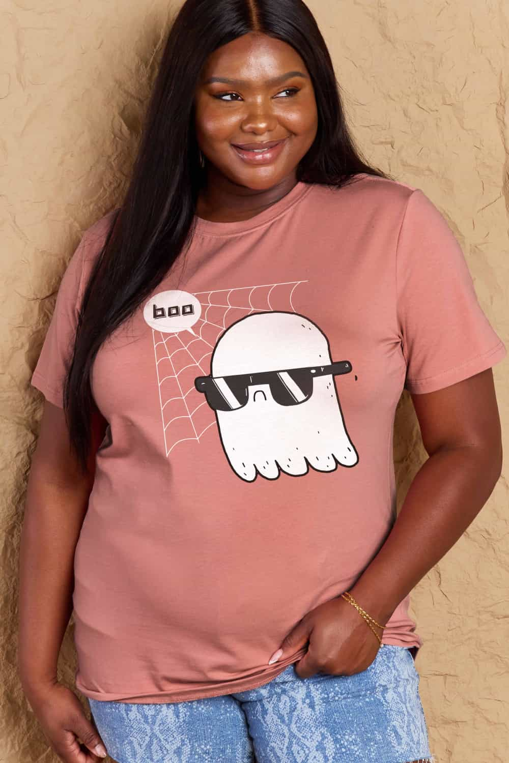 Full Size BOO Graphic Cotton T-Shirt - T-Shirts - Shirts & Tops - 8 - 2024