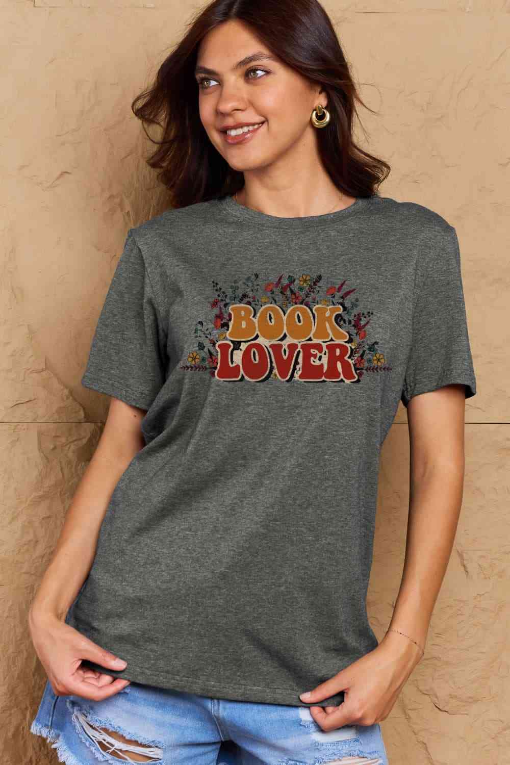 BOOK LOVER Graphic Cotton Tee - T-Shirts - Shirts & Tops - 11 - 2024