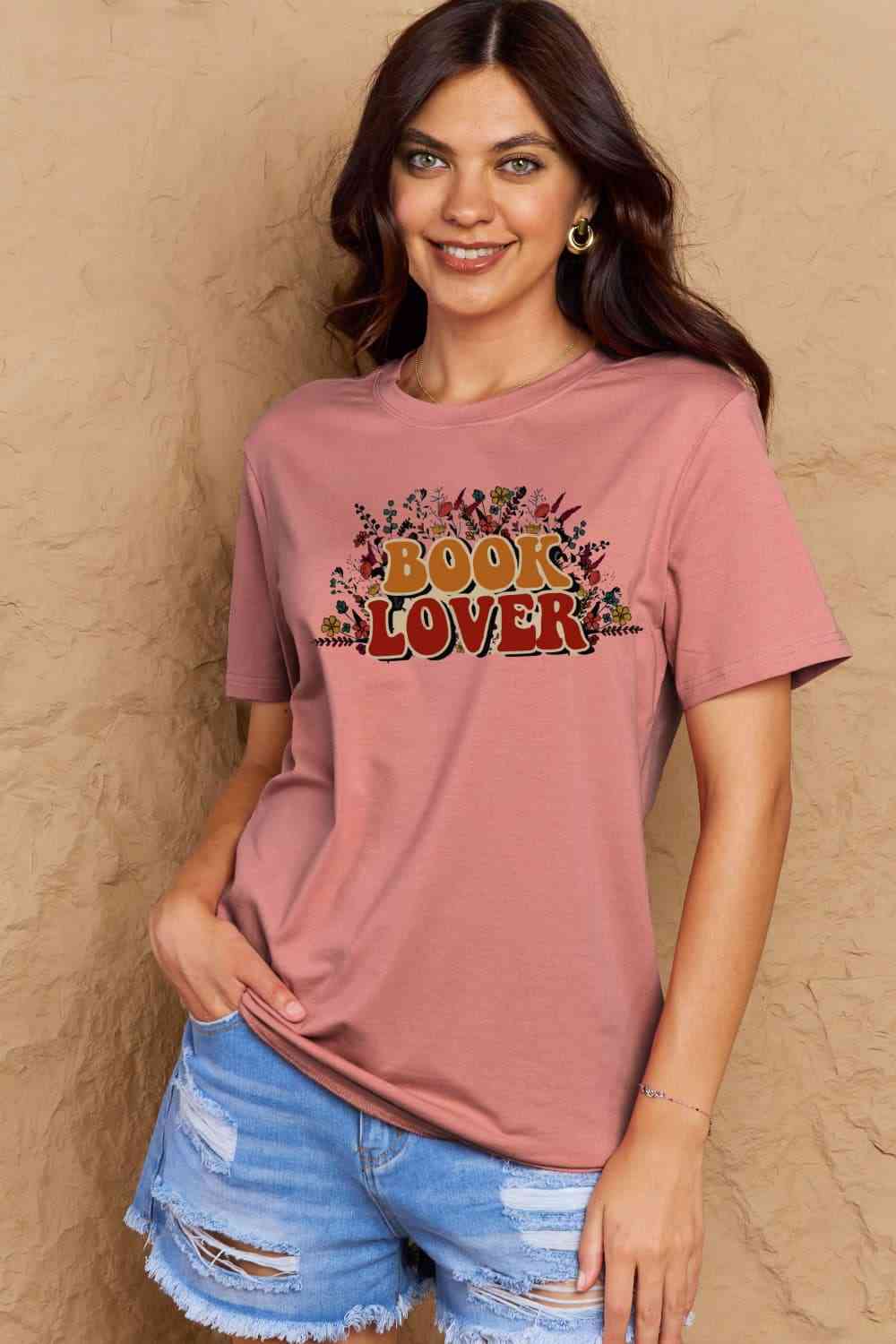 BOOK LOVER Graphic Cotton Tee - T-Shirts - Shirts & Tops - 5 - 2024