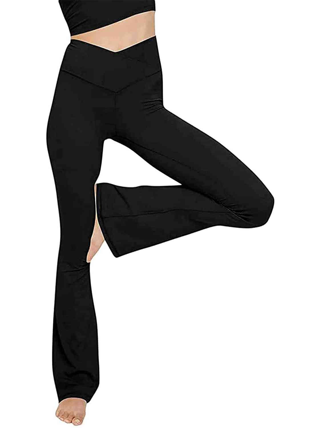 V-Waist Bootcut Long Pants - Black / S - Bottoms - Pants - 19 - 2024