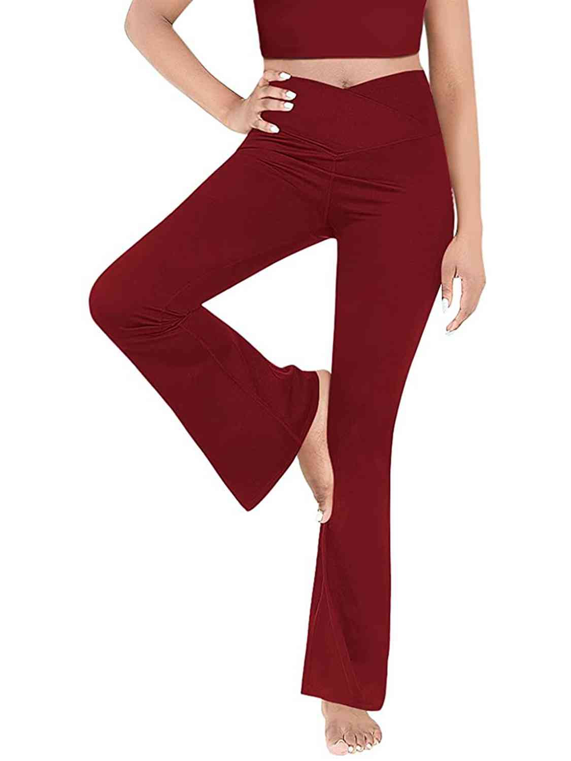 V-Waist Bootcut Long Pants - Bottoms - Pants - 6 - 2024