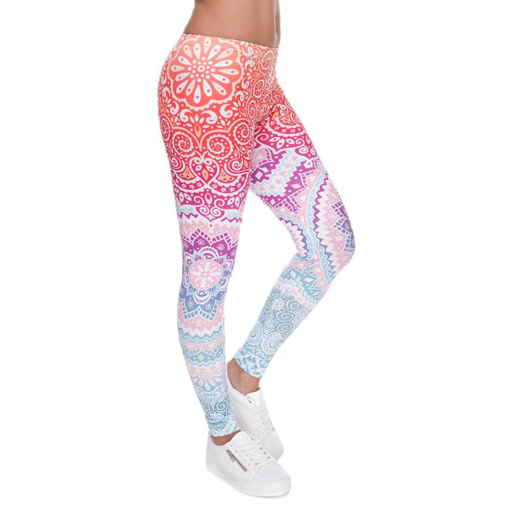 3d Mandala Pastel Leggings - Pink / One Size - Bottoms - Pants - 7 - 2024