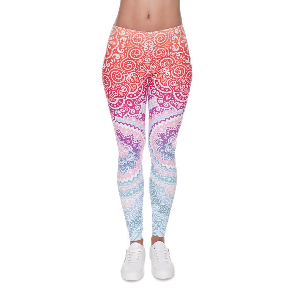 3d Mandala Pastel Leggings - Pink / One Size - Bottoms - Pants - 6 - 2024
