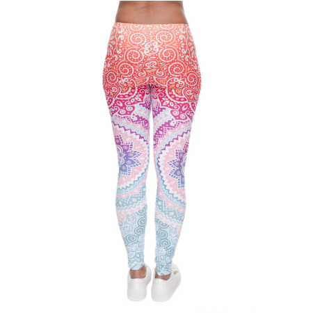 3d Mandala Pastel Leggings - Pink / One Size - Bottoms - Pants - 4 - 2024