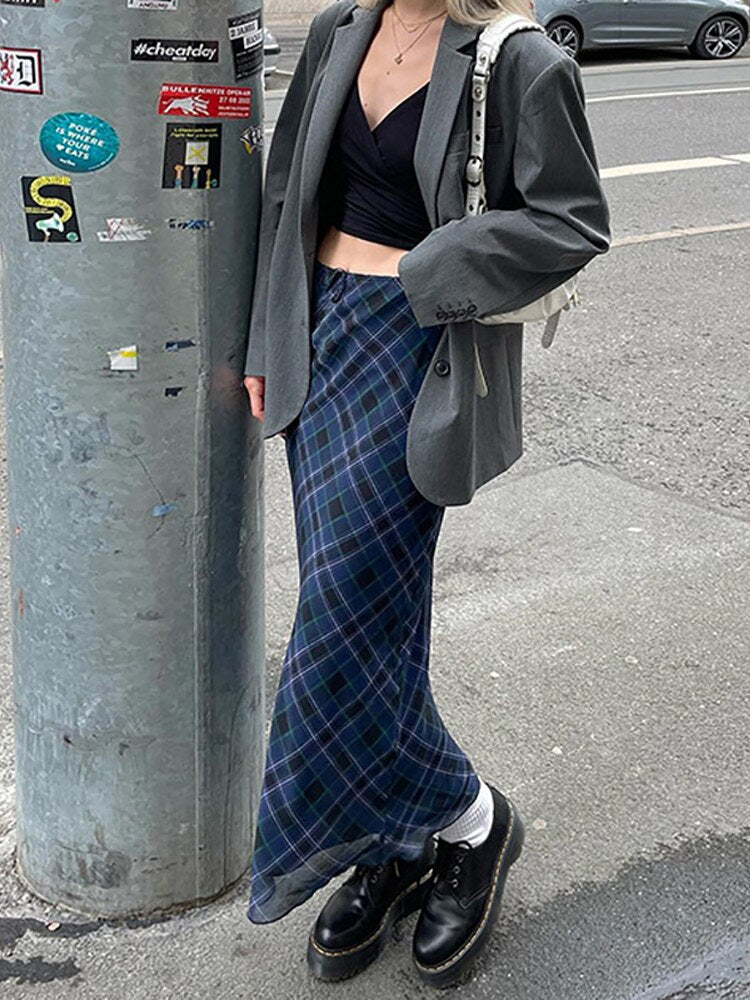 Argyle Plaid Fashion Midi Skirts - Bottoms - Clothing - 2 - 2024