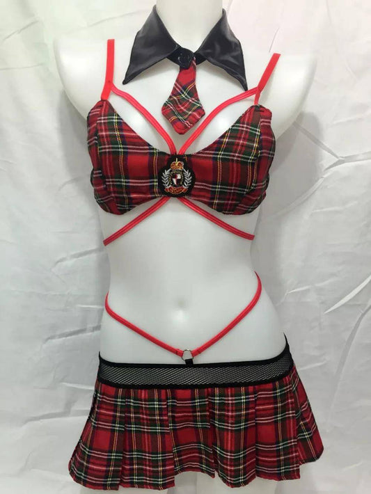 Bad Schoolgirl Set - Red / One Size - Bottoms - Clothing - 4 - 2024