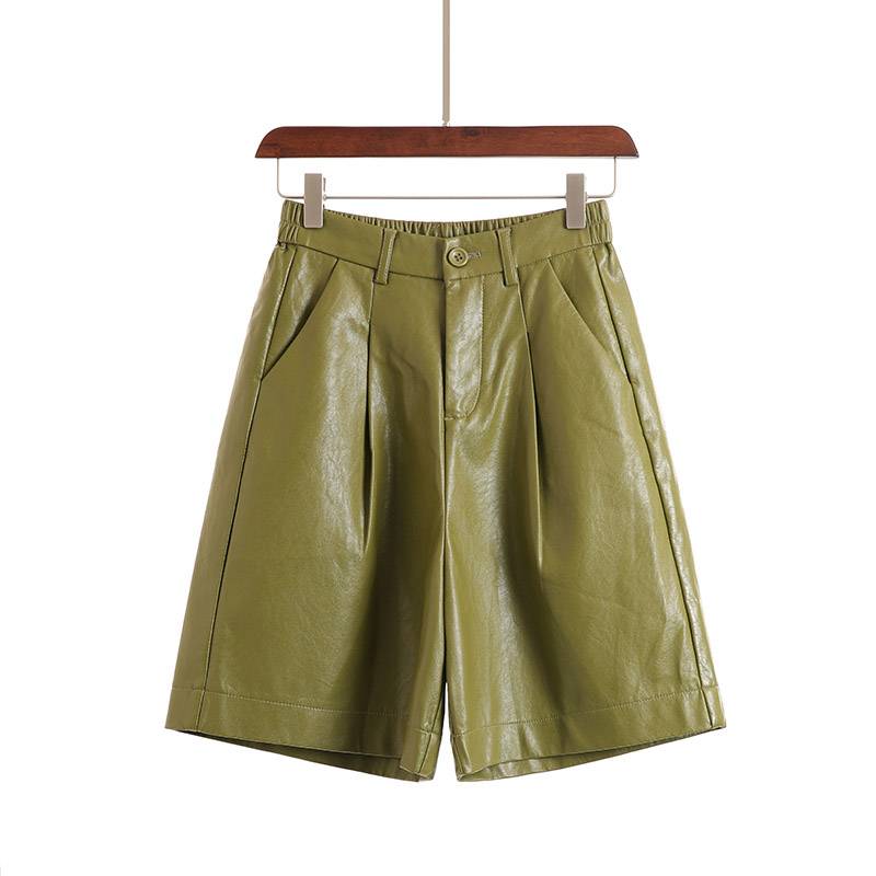Bermuda Faux Leather Shorts - Bottoms - Clothing - 6 - 2024