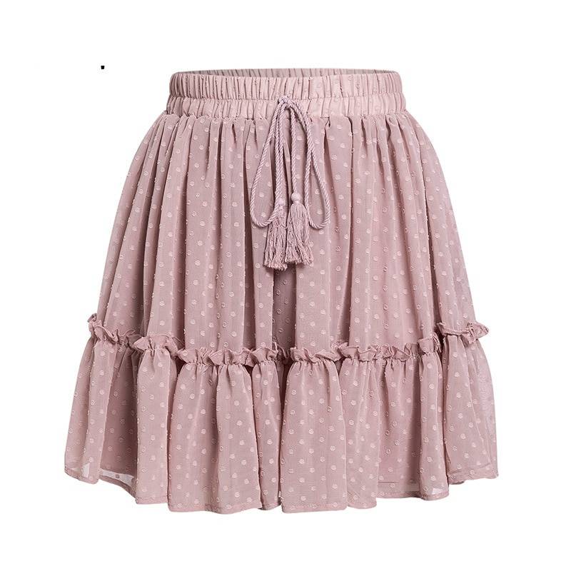 Bohemian Mini Skirt with Tassel - Pink / S - Bottoms - Skirts - 10 - 2024