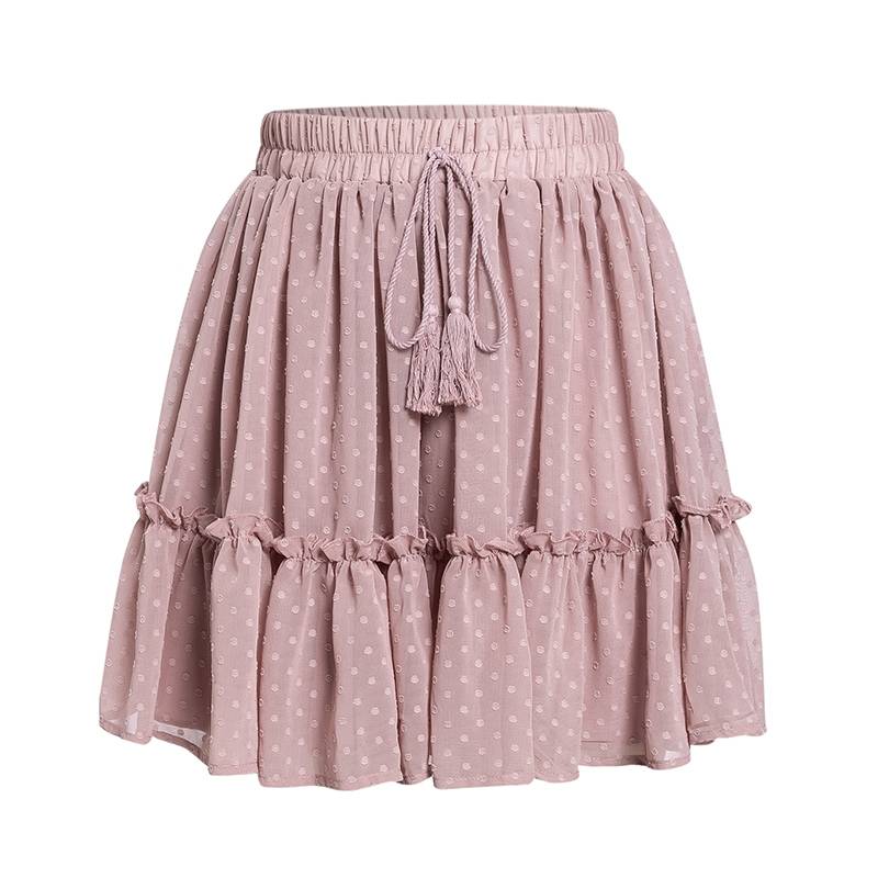 Bohemian Mini Skirt with Tassel - Pink / M - Bottoms - Skirts - 5 - 2024