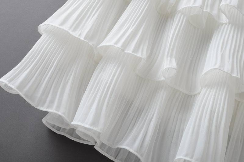 Boho Ruffle Mini Skirt With Elastic Waist - Bottoms - Skirts - 12 - 2024