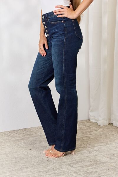 Button-Fly Straight Jeans - Bottoms - Pants - 4 - 2024