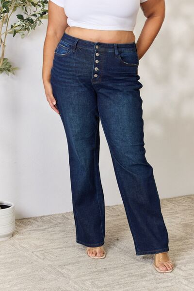 Button-Fly Straight Jeans - Bottoms - Pants - 6 - 2024