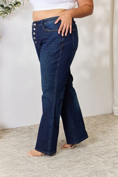 Button-Fly Straight Jeans - Bottoms - Pants - 10 - 2024