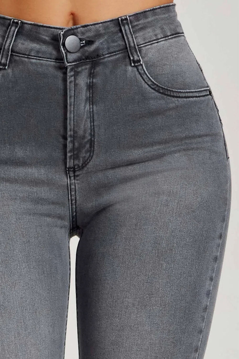 Buttoned Skinny Jeans - Bottoms - Pants - 5 - 2024