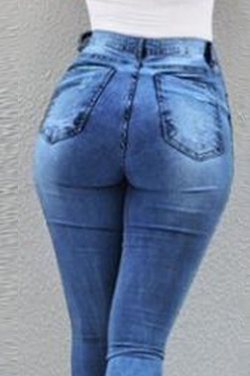 Buttoned Slit Jeans - Bottoms - Pants - 6 - 2024