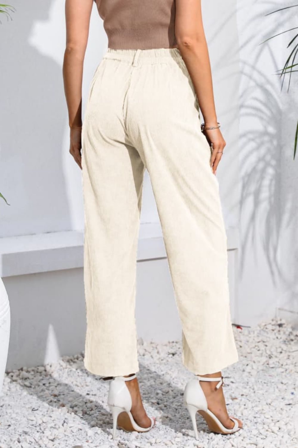 Buttoned Straight Hem Long Pants - Bottoms - Pants - 2 - 2024