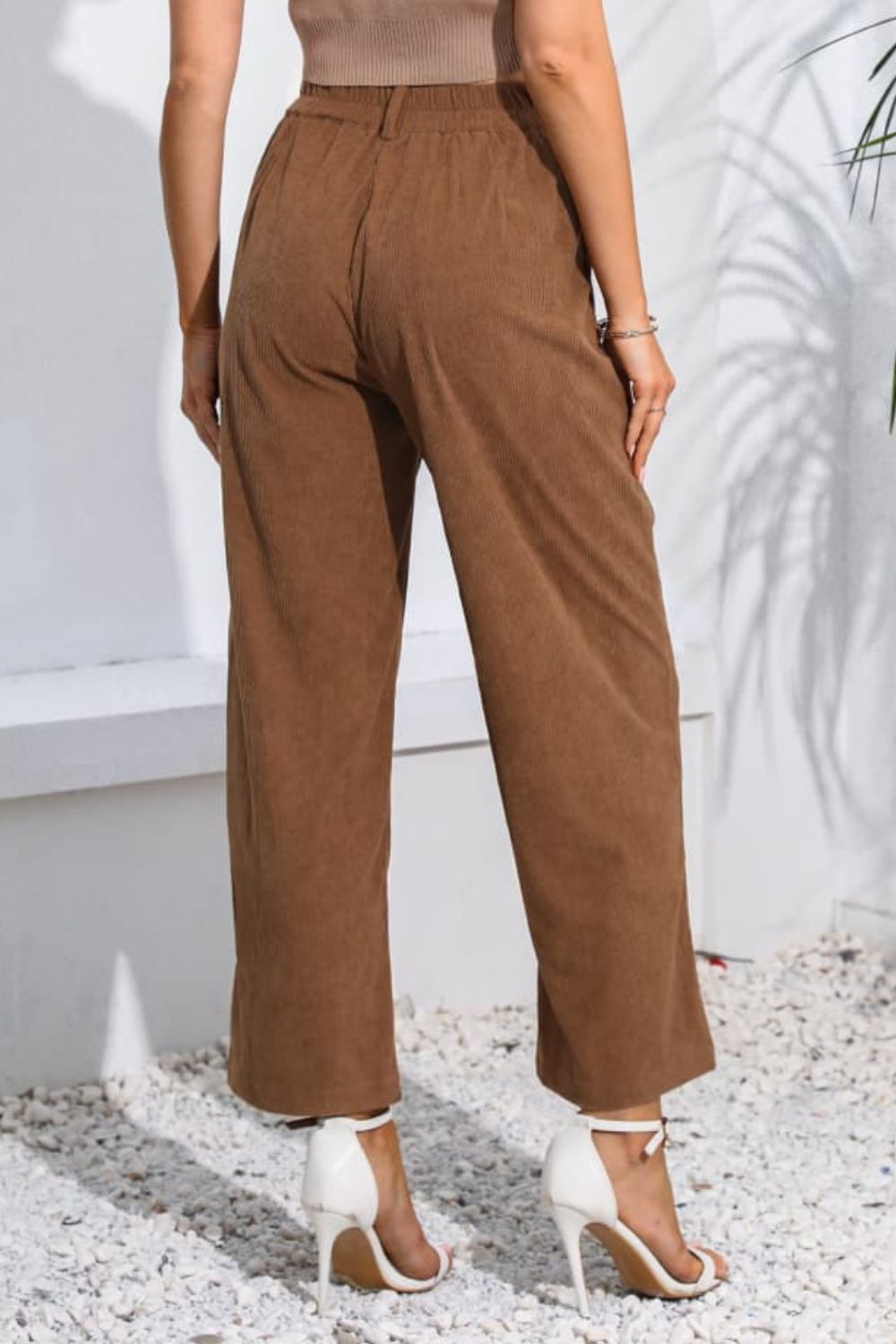 Buttoned Straight Hem Long Pants - Bottoms - Pants - 6 - 2024