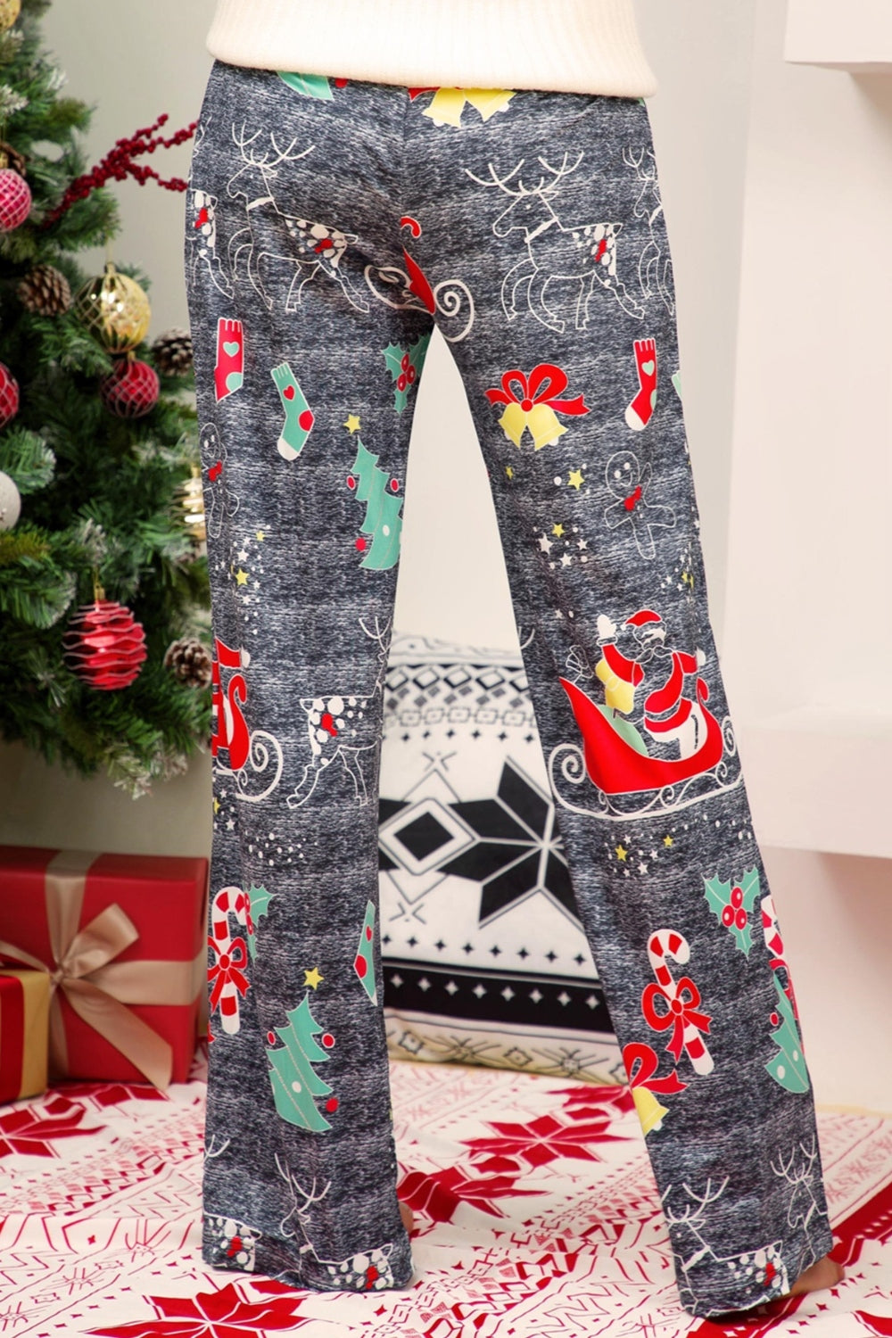 Christmas Straight Leg Pants - Bottoms - Pants - 6 - 2024