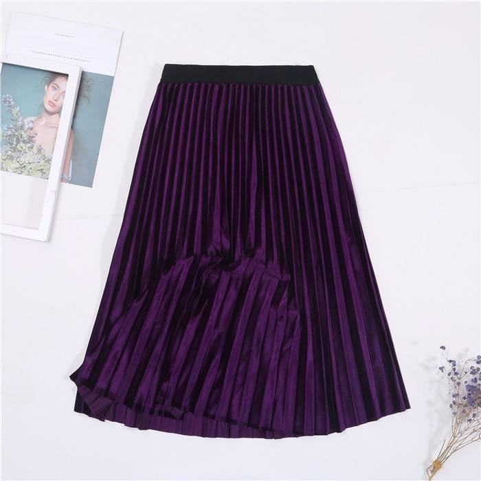 Colorful Pleated Skirt - Bottoms - Skirts - 14 - 2024