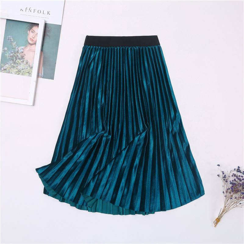 Colorful Pleated Skirt - Light Blue / One Size - Bottoms - Skirts - 16 - 2024
