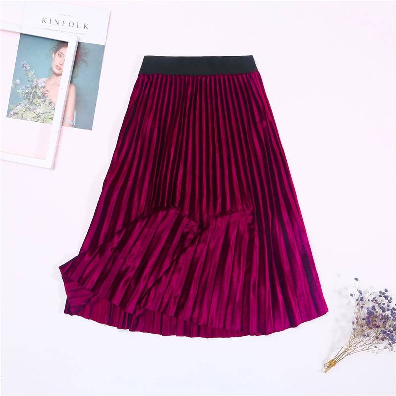 Colorful Pleated Skirt - Red / One Size - Bottoms - Skirts - 17 - 2024
