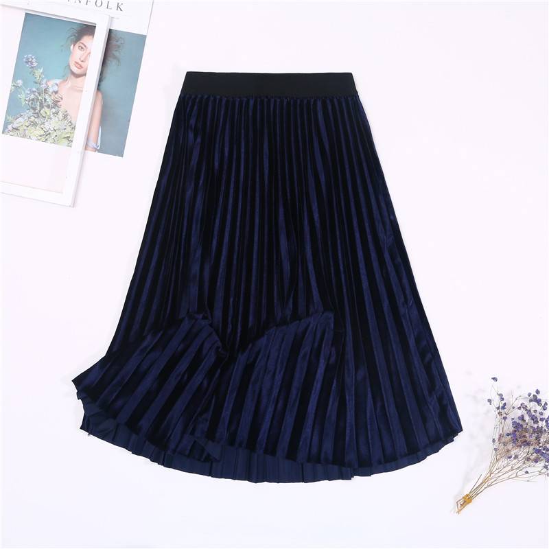 Colorful Pleated Skirt - Dark Blue / One Size - Bottoms - Skirts - 18 - 2024