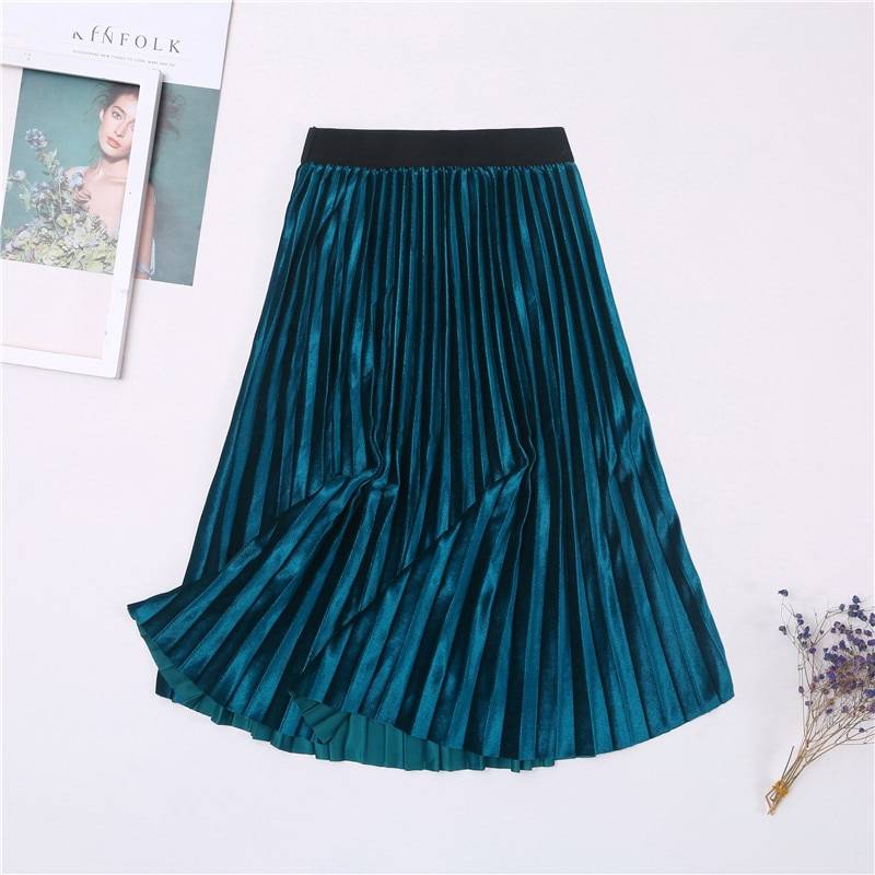 Colorful Pleated Skirt - Bottoms - Skirts - 4 - 2024
